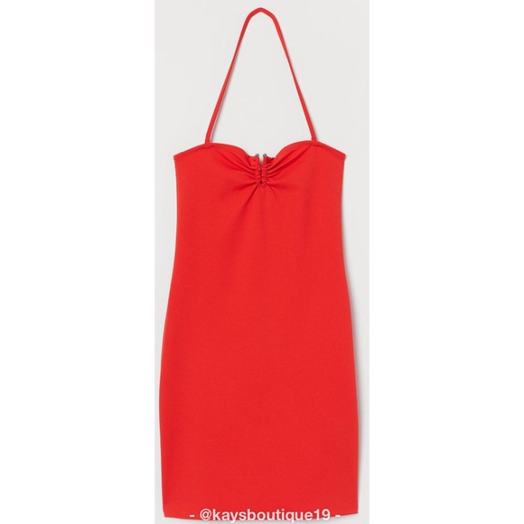 H&M Dresses & Skirts - NEW H&M Red Halterneck Dress in Multiple Sizes!